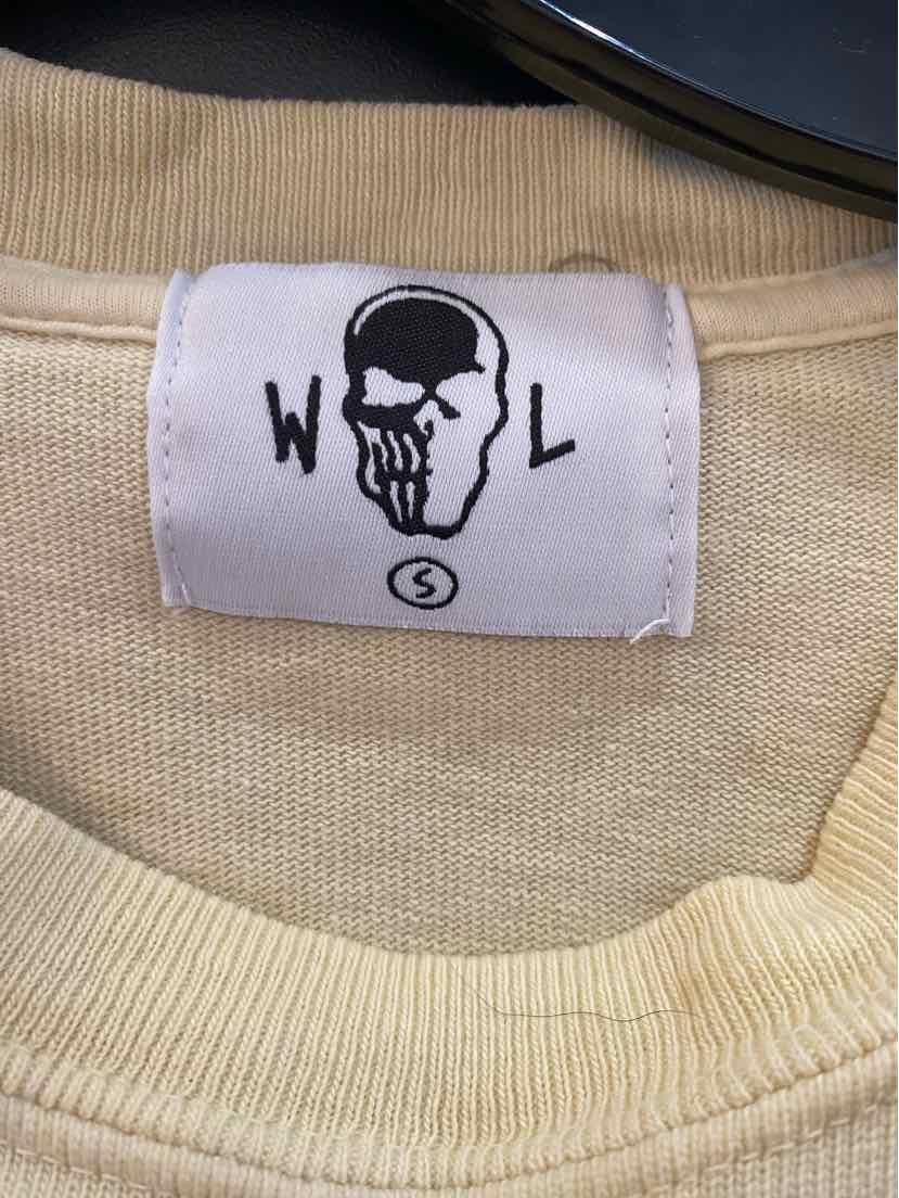 NWT WARREN LOTAS Cream Cotton High Noon Men's T-Shirt (Size: Small/ Over-Sized)