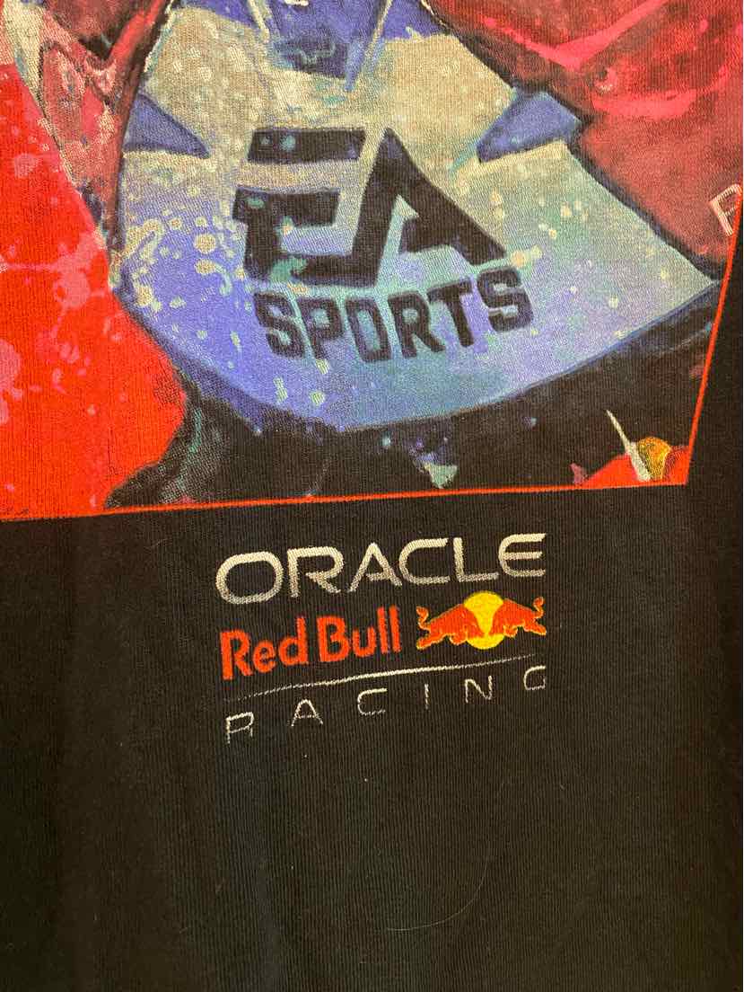 Max Verstappen Formula 1 Oracle Red Bull Black Red Men's T-shirt Size Small