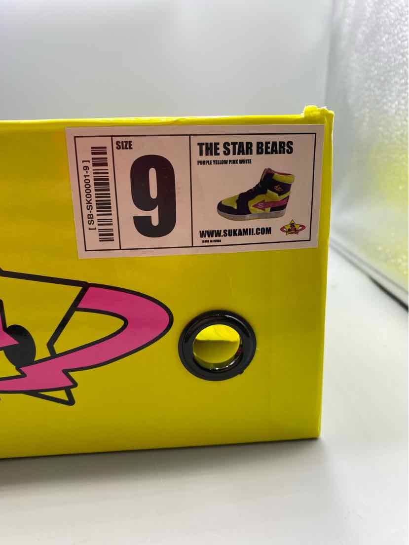 Sukamii "The Star Bears" High Top Sneakers Men's Size 9