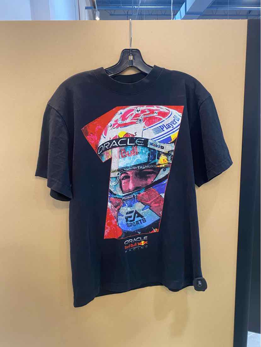 Max Verstappen Formula 1 Oracle Red Bull Black Red Men's T-shirt Size Small