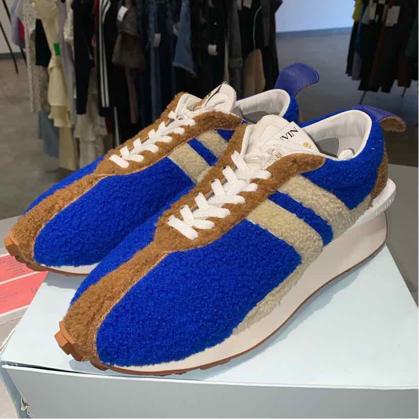 Lanvin Shoe Size 45 Blue Men's Sneakers Unisex