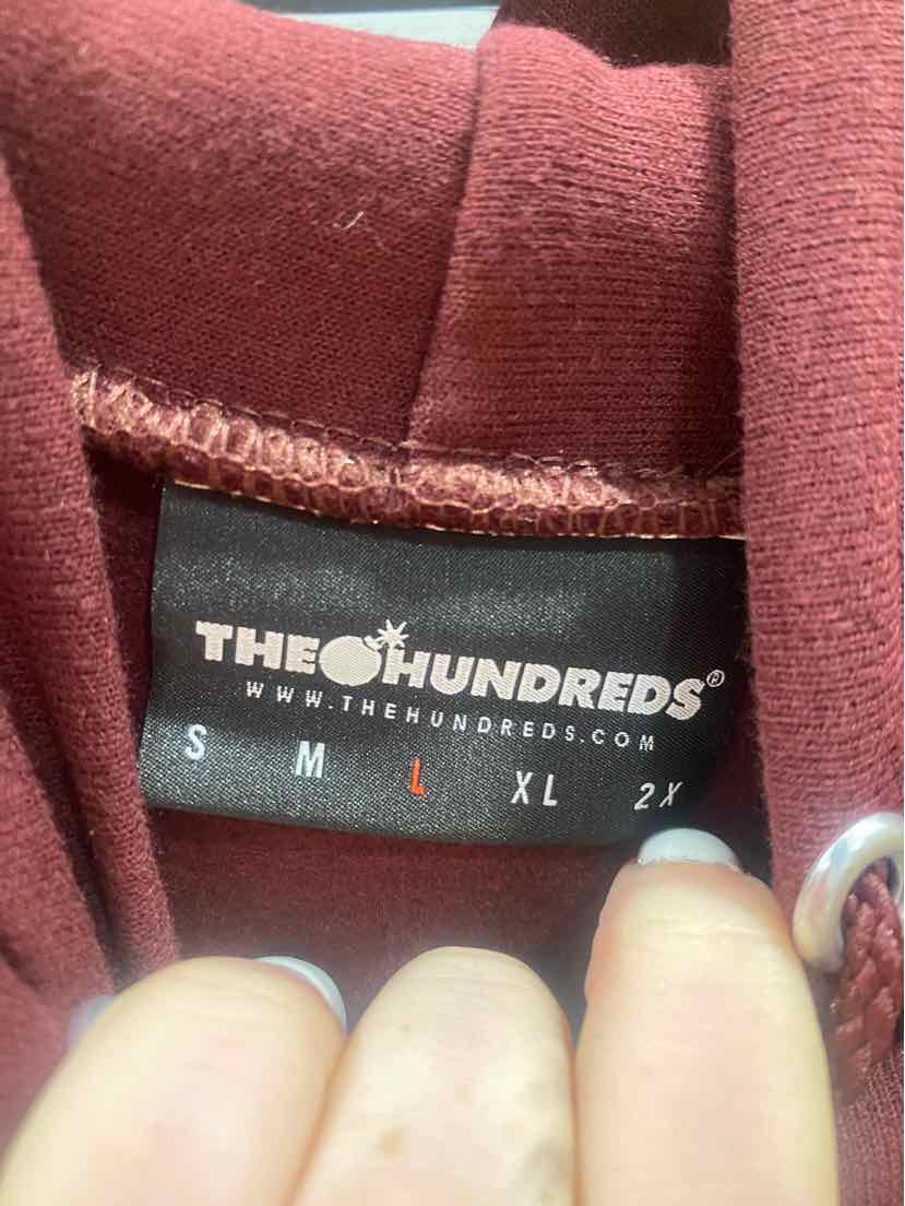 Size L the hundreds Maroon Hoodie