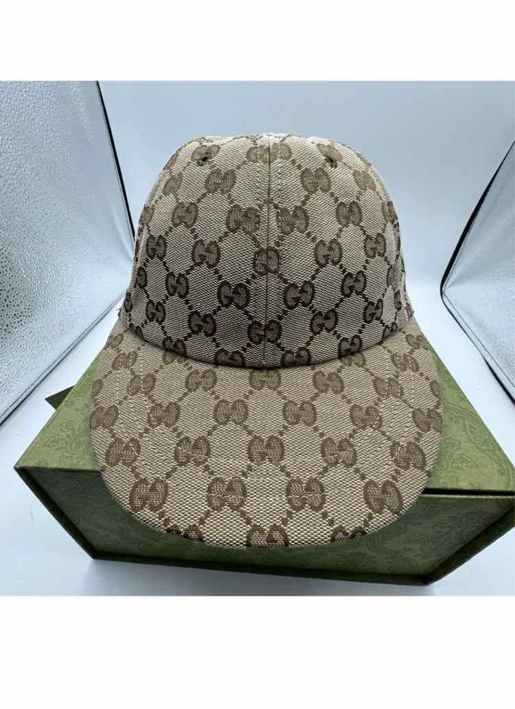 Gucci Monogram Patch Logo Soft Baseball Hat (Small/ Used with Box)