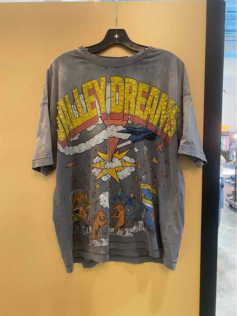 Vale Forver Faded Chaos Bling T-shirt (Mens Large)