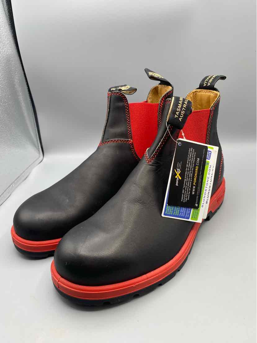 Blundstone Chelsea Boot Shoe Men's Size 9 Black Red