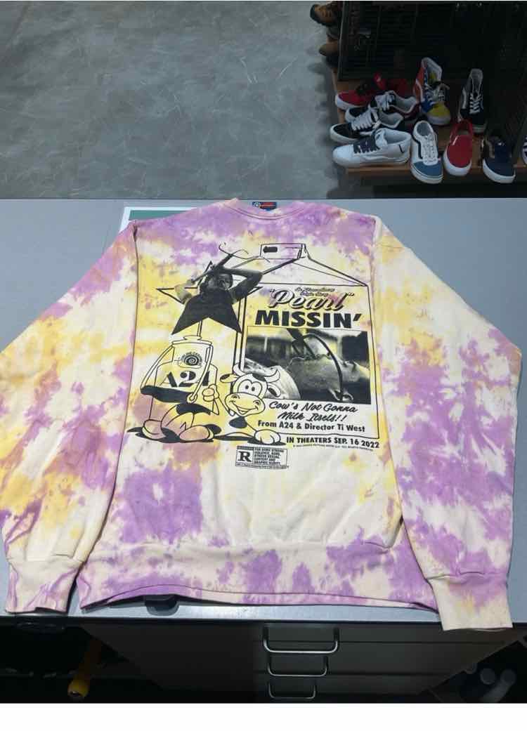 Size M Online Ceramics Tie Dye Men's Sweatshirt
