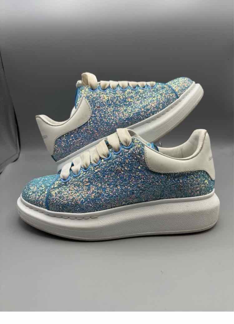 Alexander McQueen 'Over-Sized Glitter Trainers' Womens Size 5