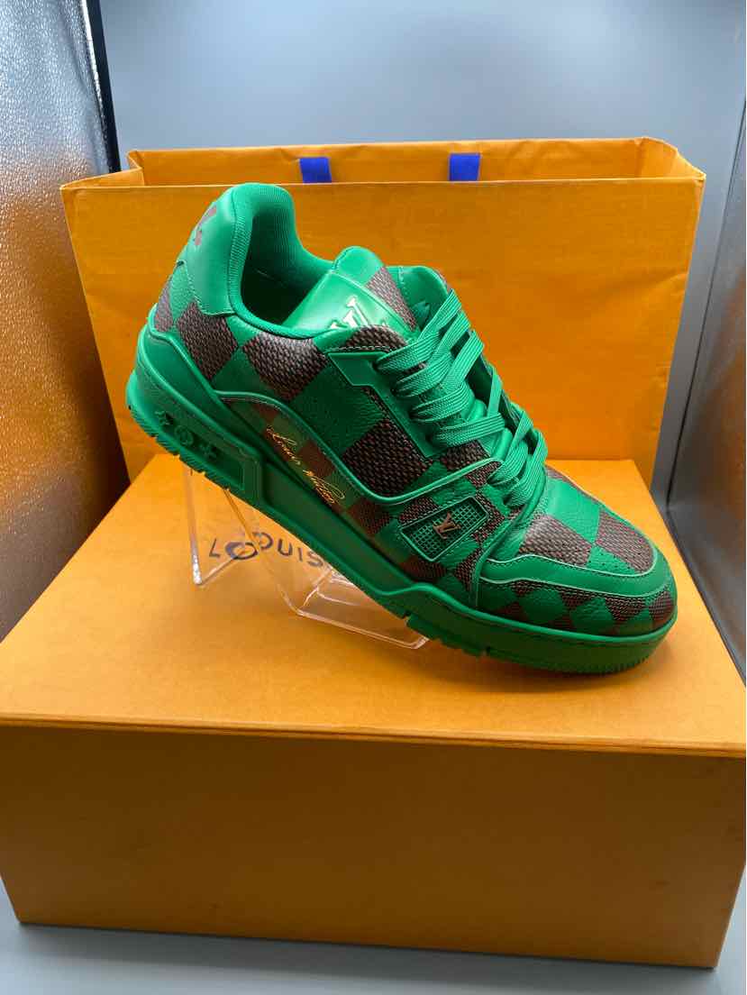 Louis Vuitton LV Trainer "Damier Pop" Mens 8.5 U.S/ 7.5 UK (Used/ With Box)