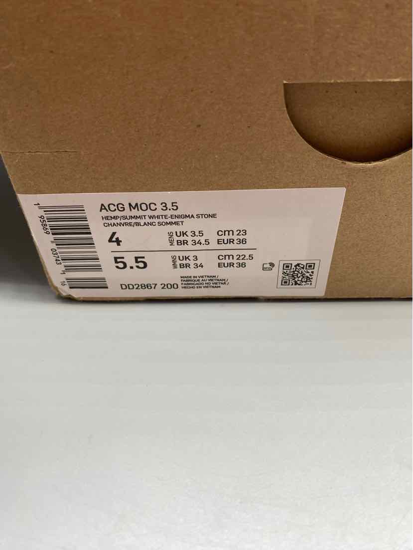 Nike ACG Moc 3.5 Moccasin Hemp Beige Grey DD2867-200 Women's Size 5.5