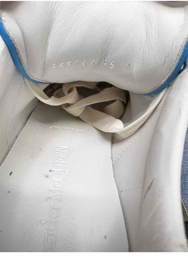 Alexander McQueen 'Over-Sized Glitter Trainers' Womens Size 5