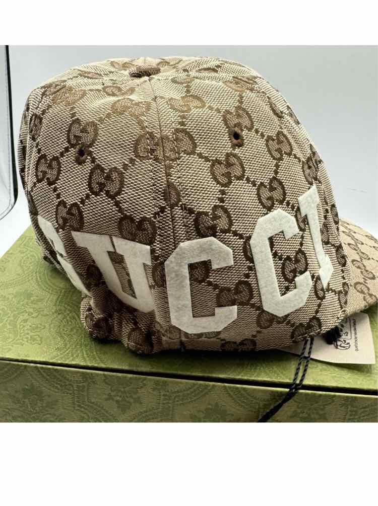 Gucci Monogram Patch Logo Soft Baseball Hat (Small/ Used with Box)