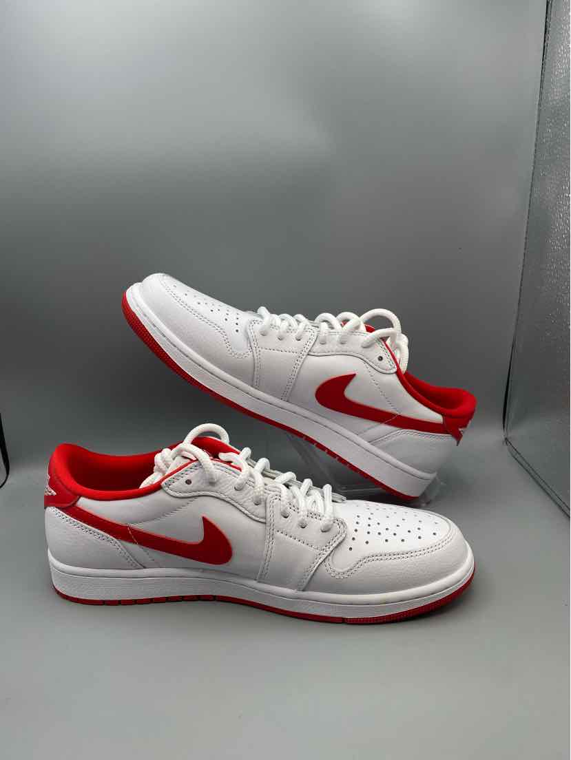 Nike Air Jordan 1 Retro Low OG White University Red CZ0790-161 Men's 10.5