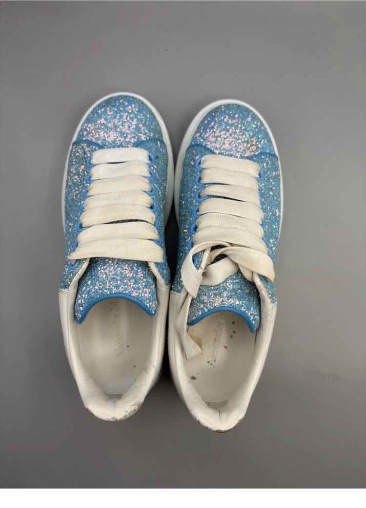 Alexander McQueen 'Over-Sized Glitter Trainers' Womens Size 5