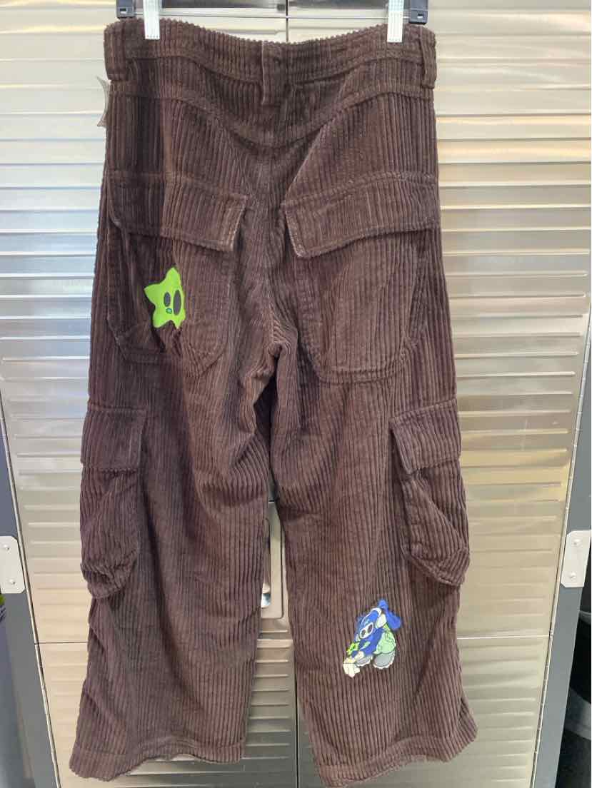 Alab Corduroy Brown Pants Size 30 with 26" Mega Wide Leg
