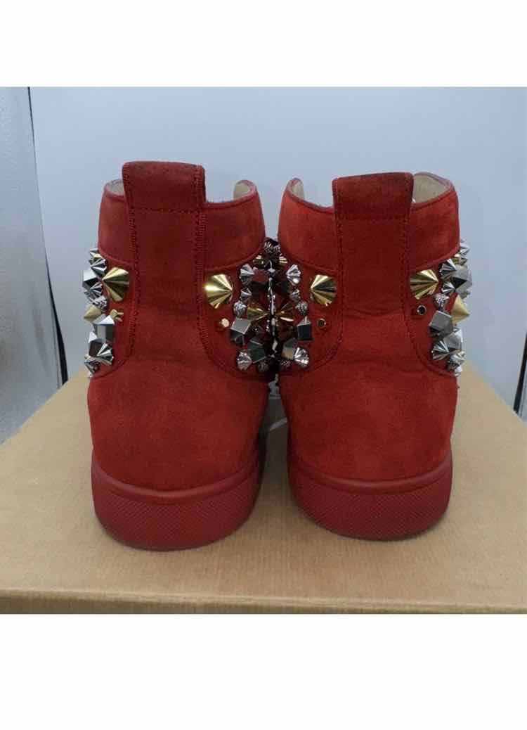 Christian Louboutin "Louis Orlato" Red Spikes/ Mens Size: 8 Used Lightly / Box