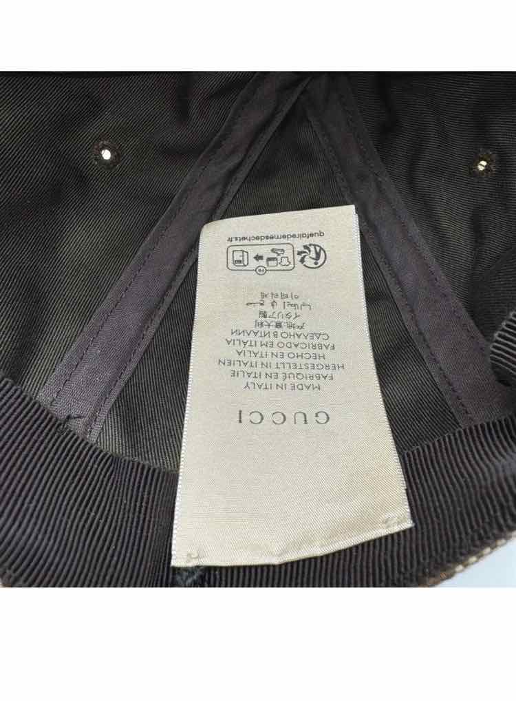 Gucci Monogram Patch Logo Soft Baseball Hat (Small/ Used with Box)