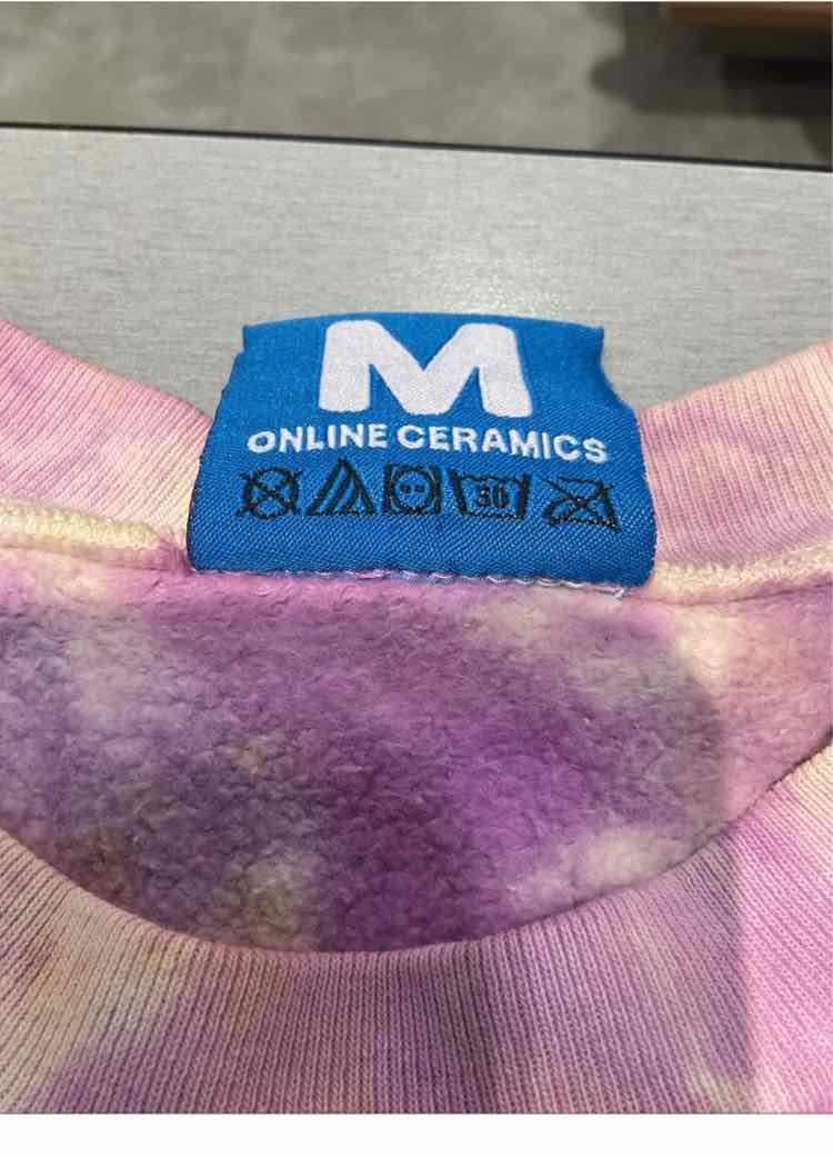 Size M Online Ceramics Tie Dye Men's Sweatshirt