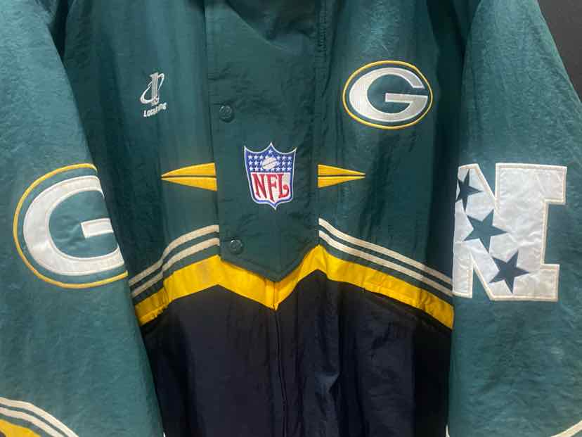 Vintage Green Bay Packers NFL Pro Line Jacket Men's Size XL (Green and Black)