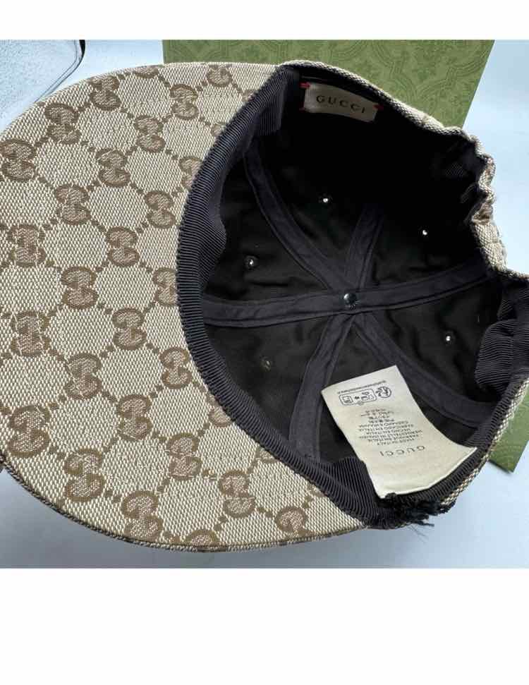 Gucci Monogram Patch Logo Soft Baseball Hat (Small/ Used with Box)