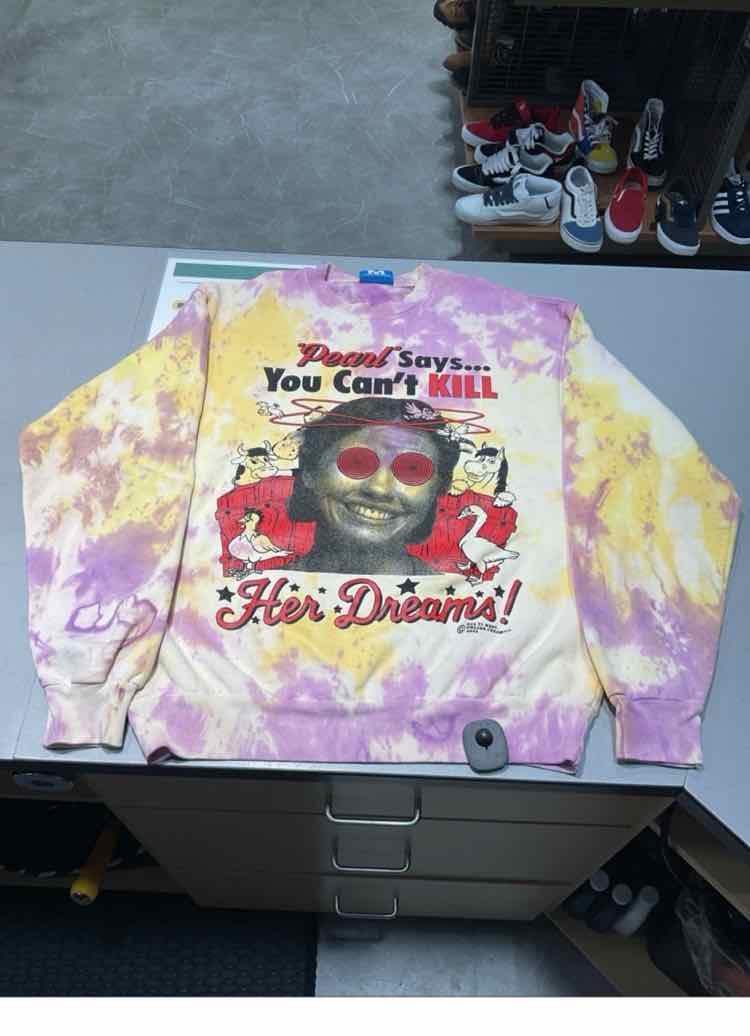 Size M Online Ceramics Tie Dye Men's Sweatshirt