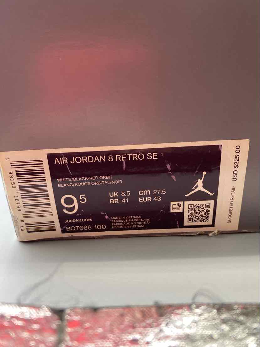 Air Jordan 8 Retro SP SE Multi-Color 2019  Men's Size 9.5  BQ7666-100