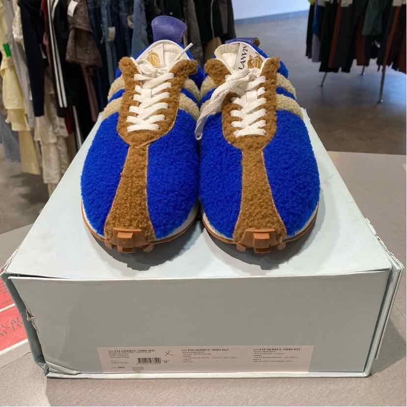 Lanvin Shoe Size 45 Blue Men's Sneakers Unisex