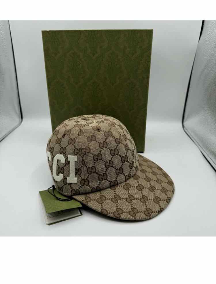 Gucci Monogram Patch Logo Soft Baseball Hat (Small/ Used with Box)