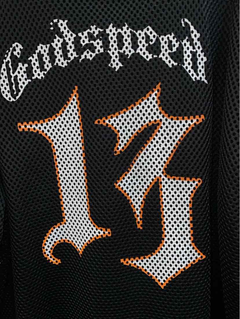 Size L godspeed Black Orange Men's Long Sleeve Shirt